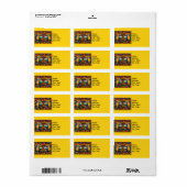 Feest Papegaaien Etiket (Full Sheet)