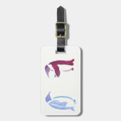 Feest Pinguïns Bagagelabel (Voorkant verticaal)