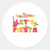 Feest Ronde Sticker Label (Voorkant)