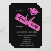 Feest! Roze Kaart (Voorkant / Achterkant)