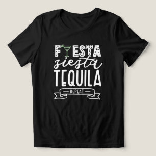 Feest Siesta Tequila Herhaal Bachelorette Groep Tri-Blend Shirt