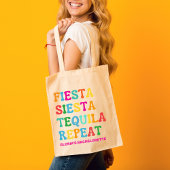Feest Siesta Tequila Herhalen Bruidsmeisjesuitje Tote Bag