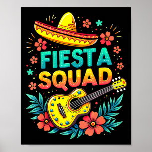 Feest squad bijpassende cinco de mayo Mexicaanse f Poster
