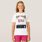 Feest T-shirt voor kinderen en alle leeftijden (Voorkant volledig)