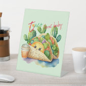 Feest Taco 'bout Baby Shower Lief Leuk Modern Reclamebord Met Voetstuk (Insitu)