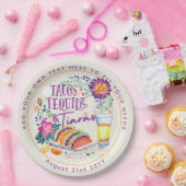 FEEST Tacos Tequila en Tiara's Papieren Bordje (Feest)