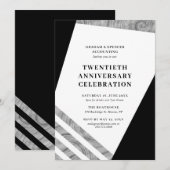 Feest ter ere van het 20-jarig jubileum kaart (Voorkant / Achterkant)