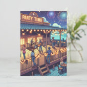 Feest Tijd Elke Gelegenheid Feest Kaart (Staand voorkant)