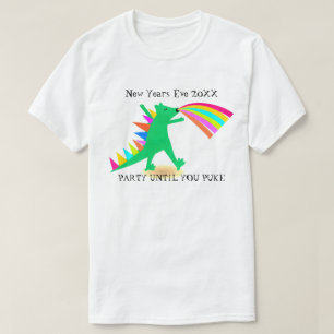Feest Tot Je Kotst Dinosaur T-Shirt
