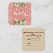 Feest Uitnodiging (Voorkant / Achterkant)