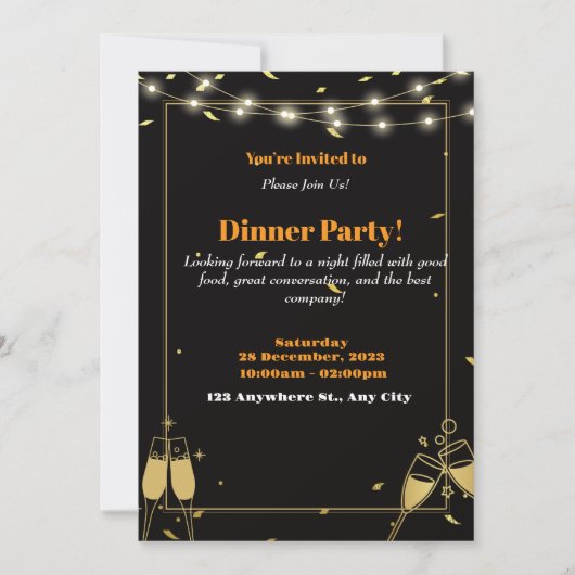feest uitnodiging  (Voorkant)