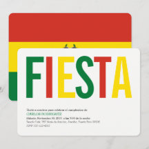 Feest: Uitnodigingen: Bolivia: Boliviaanse Vlag