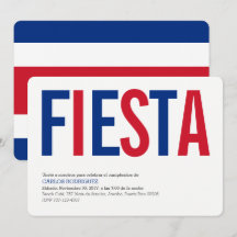 Feest: Uitnodigingen: Costa Rica: Costa Ricaanse v