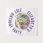 Feest van 21e verjaardag wandkleed (Voorkant (horizontaal))