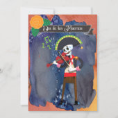 Feest van de Doden Dia de Los Muertos Viering Kaart (Voorkant)