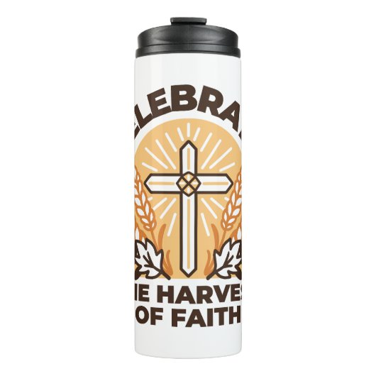 Feest van de geloofsoogst – Inspirerend christenen Thermosbeker (Voorkant)