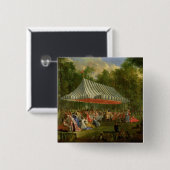 Feest van de prins Conti Vierkante Button 5,1 Cm (Voorkant /achterkant)