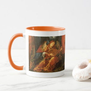 Feest van de Rozenkrans engel door Albrecht Durer Mok