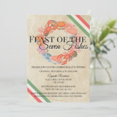  Feest van de Zeven Vissen Kerstfeest Kaart (Staand voorkant)