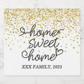 feest van het huishouden - NIEUW THUIS, THUIS SWEE Bier Etiket (Enkel label)