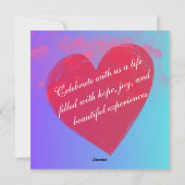 feest van het leven feestdagenkaart (Achterkant)