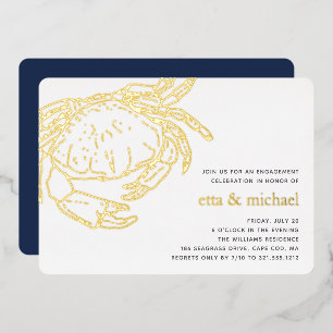 Feest voor gouden olieramp folie uitnodiging