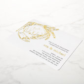 Feest voor gouden olieramp folie uitnodiging (Gedraaid)