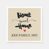 feest voor het huishouden - NIEUW THUIS, HOME SWEE Servet (Voorkant)