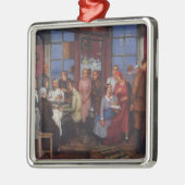 Feest voor verhuizen naar een nieuw huis metalen ornament (Links)