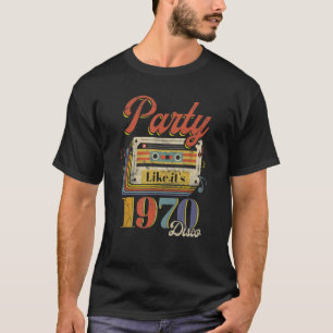 Feest zoals dat van 1970 Disco 1970s Funky Party 7 T-shirt