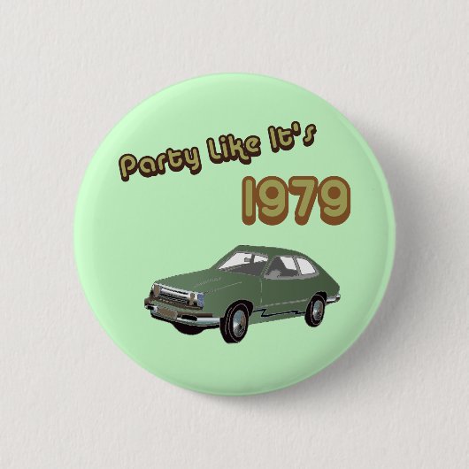 Feest zoals het is in 1979 ronde button 5,7 cm (Voorkant)