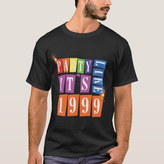 Feest zoals het Pet van 1999® - T-Shirt - Des 12-f (Voorkant)