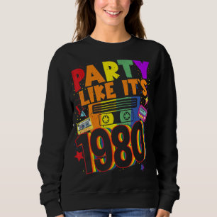 Feest zoals zijn jaren 80 jaren 90 kostuum retro V Trui