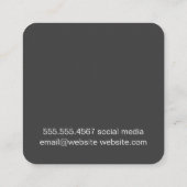 Feestballonnen Vierkante Visitekaartje (Achterkant)