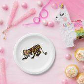 Feestbeest! Wild TIGER- Dierenvriend papier Bord (Feest)