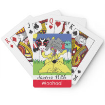 Feestbeesten Verjaardag Speelkaarten