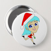 feestbiefstuk ronde button 4,0 cm (Voorkant /achterkant)