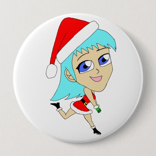 feestbiefstuk ronde button 4,0 cm (Voorkant)