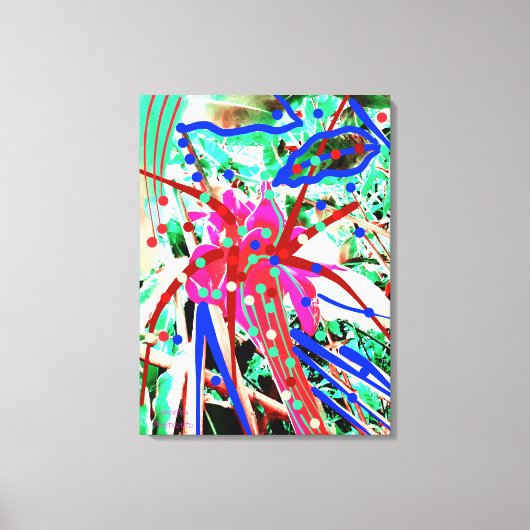 feestbloem canvas afdruk (Voorkant)