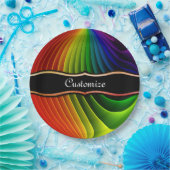Feestborden Rainbow Twist Papieren Bordje (Feest)