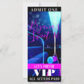 Feestbus Sweet 16 All Access Pas VIP Ticket (Voorkant)