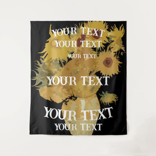 Feestcabine Achtergrond Voer jouw tekst in Wandkleed (Voorkant)