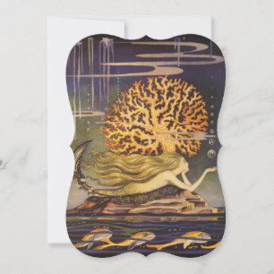  feestdag bij de verkoop van zeemeerminnend koraal kaart