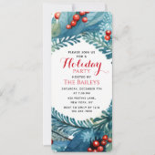 Feestdag Elegante kerst Bloemen krans Kaart (Voorkant)