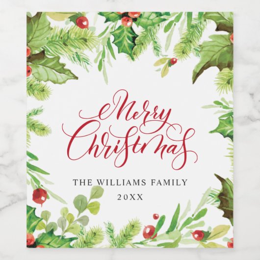 feestdag feestdag feestdag voor feestdag in Holly  Wijn Etiket (Enkel label)