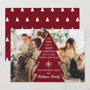 feestdag feestdag feestelijke kerstboomfoto's feestdagenkaart