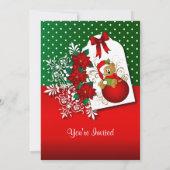 feestdag feestelijk kerstBeer Kaart (Achterkant)