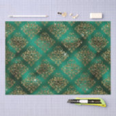 feestdag goudkerst metallisch Damascus Elegant Tissuepapier (Craft)