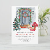 feestdag kerst feestdag feestdag BRUNCH Kaart (Staand voorkant)