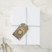 feestdag kerstmis, Confetti Cadeaulabel (Met Touw)